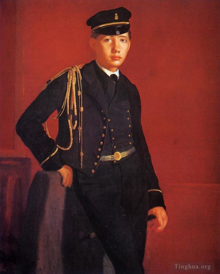 Edgar Degas Ölgemälde - Achille De Gas in der Uniform eines Kadetten