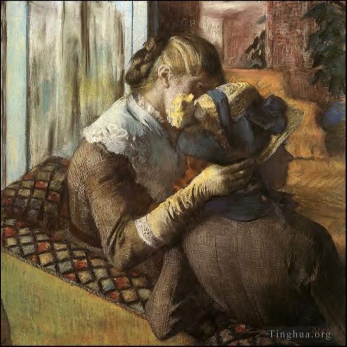 Edgar Degas Ölgemälde - Bei den Milliners