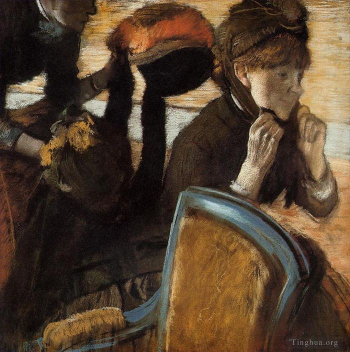 Edgar Degas Ölgemälde - Bei den Milliners 3
