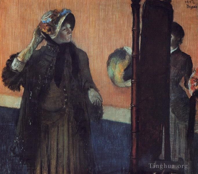Edgar Degas Ölgemälde - Bei den Milliners