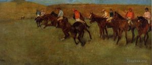 Edgar Degas Werk - Bei den Rennen vor dem Start