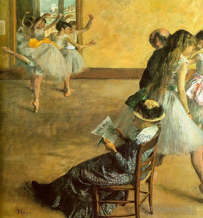 Edgar Degas Ölgemälde - Ballett Klasse