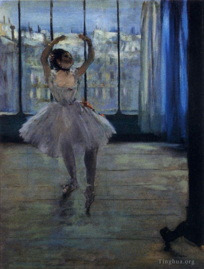 Edgar Degas Ölgemälde - Tänzerin bei den Fotografen