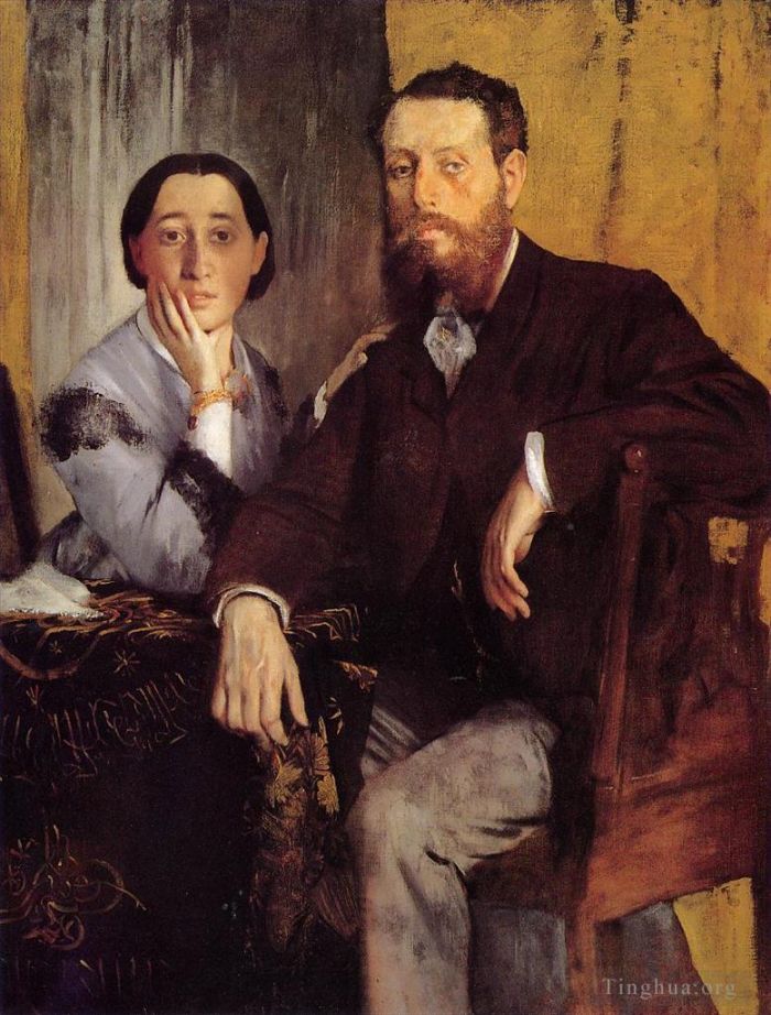 Edgar Degas Ölgemälde - Edmond und Therese Morbilli
