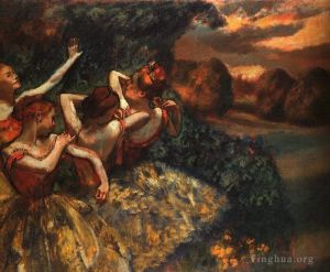 Edgar Degas Werk - Vier Tänzer