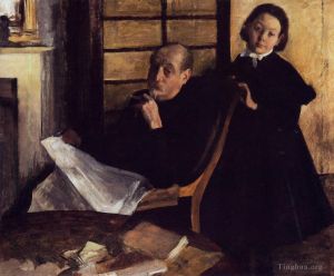 Edgar Degas Werk - Henri De Gas und seine Nichte Lucie Degas