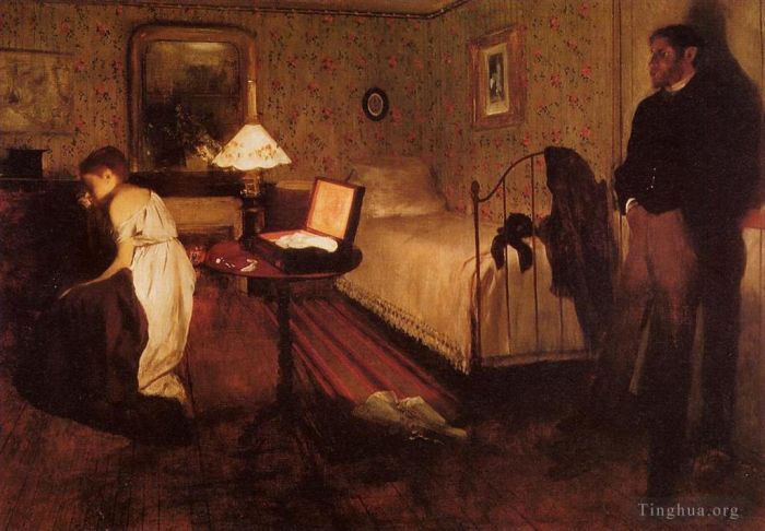 Edgar Degas Ölgemälde - Interieur, auch bekannt als The Rape