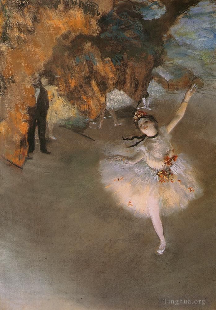 Edgar Degas Ölgemälde - Der Star (Ballett oder Tänzer auf der Bühne)