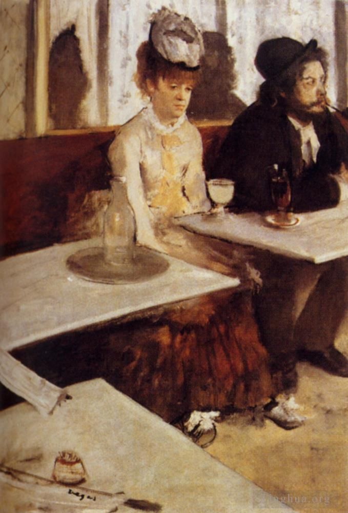 Edgar Degas Ölgemälde - Der Absinthtrinker