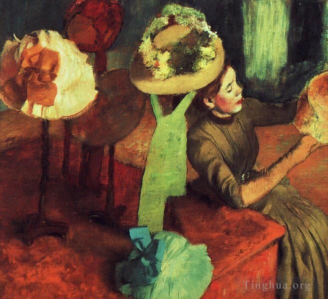 Edgar Degas Ölgemälde - Der Millinery-Shop