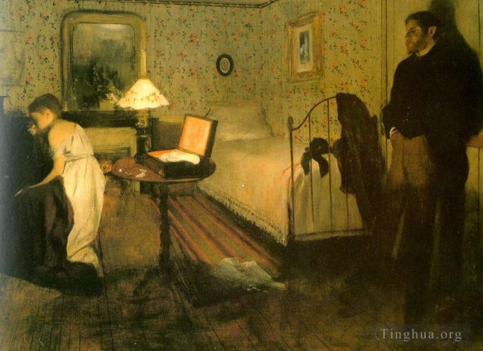 Edgar Degas Ölgemälde - Die Vergewaltigung