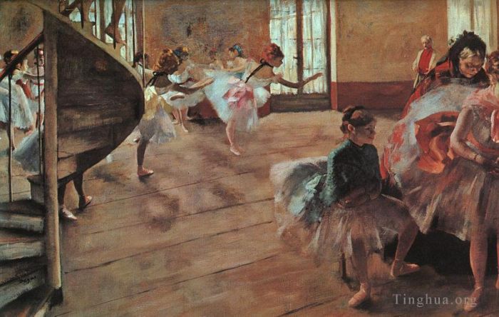 Edgar Degas Ölgemälde - Die Probe