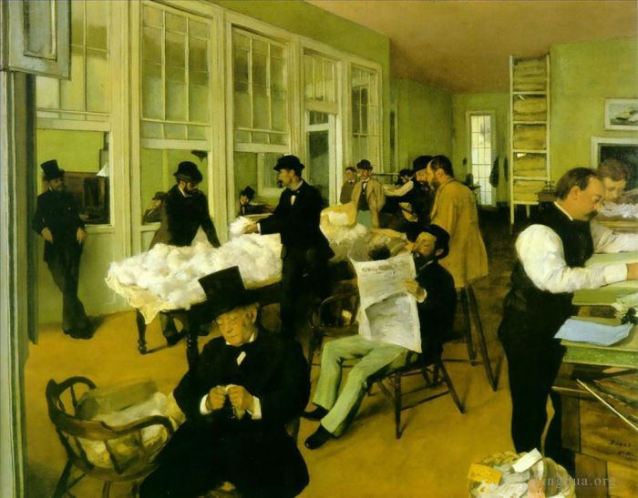Edgar Degas Ölgemälde - Baumwollbörse