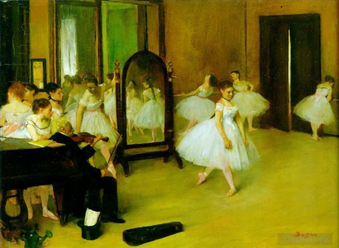 Edgar Degas Ölgemälde - Der Tanzkurs