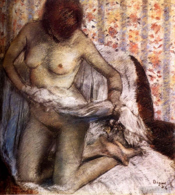 Edgar Degas Andere Malerei - Nach dem Bad 1884