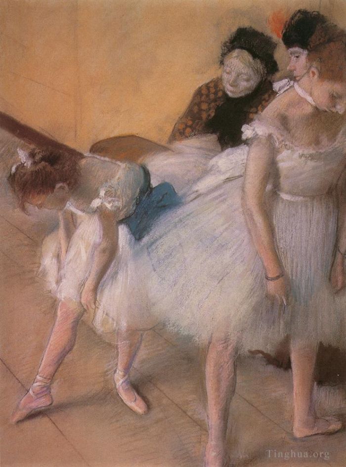 Edgar Degas Andere Malerei - Vor der Probe 1880