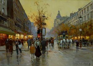 Édouard-Léon Cortès Werk - Les Grands Boulevards 1
