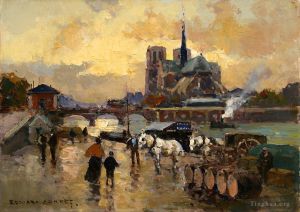 Édouard-Léon Cortès Werk - Tournelles-Dock