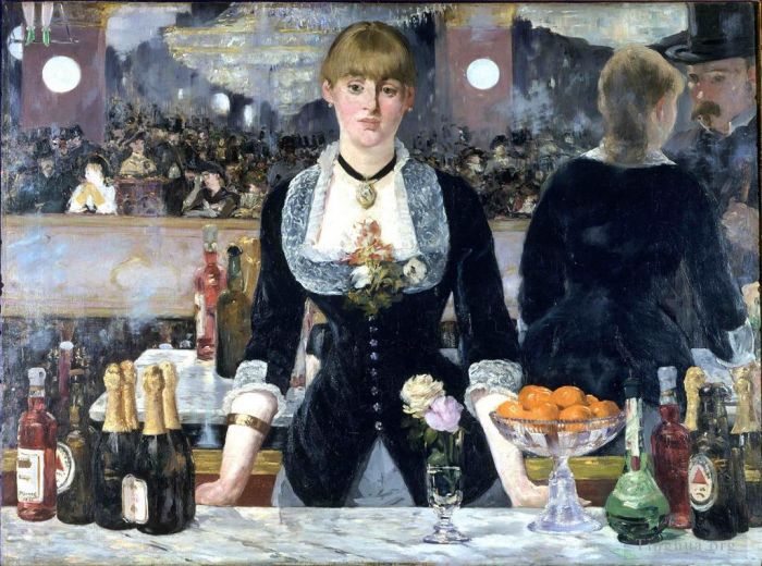Édouard Manet Ölgemälde - Eine Bar im Folies Bergere