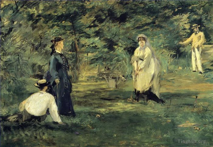 Édouard Manet Ölgemälde - Krocket
