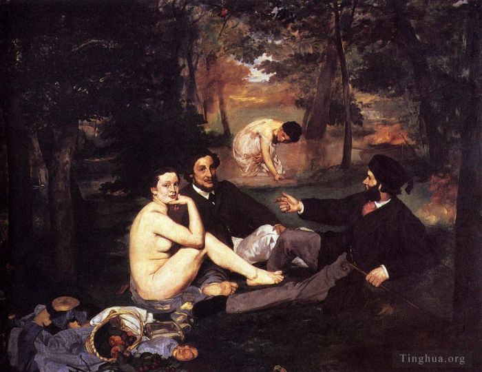 Édouard Manet Ölgemälde - Dejeuner Sur L Herbe