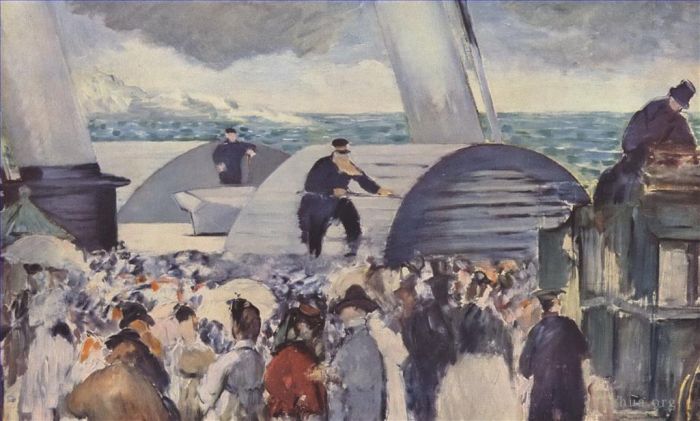 Édouard Manet Ölgemälde - Einschiffung nach Folkestone