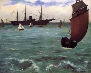Édouard Manet Werk - Fischerboot kommt vor dem Wind an
