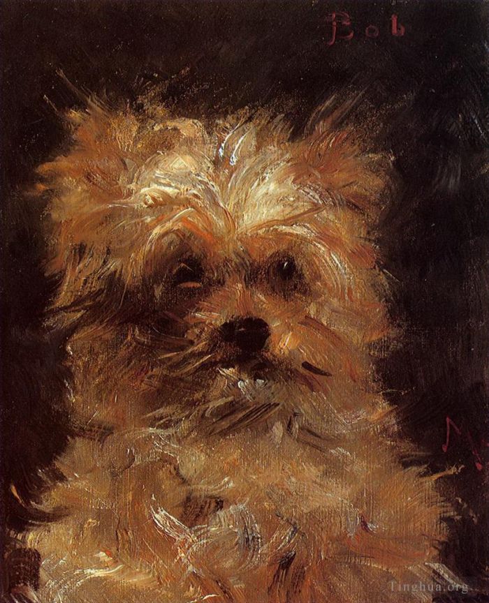 Édouard Manet Ölgemälde - Kopf eines Hundes