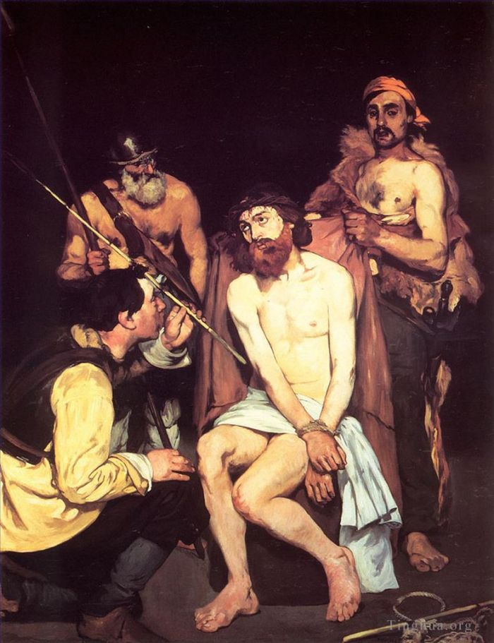 Édouard Manet Ölgemälde - Jesus wird von den Soldaten verspottet