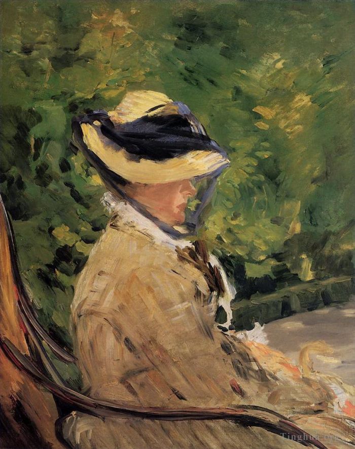 Édouard Manet Ölgemälde - Madame Manet im Bellevue