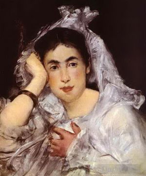 Édouard Manet Werk - Marguerite de Conflans trägt Kapuze