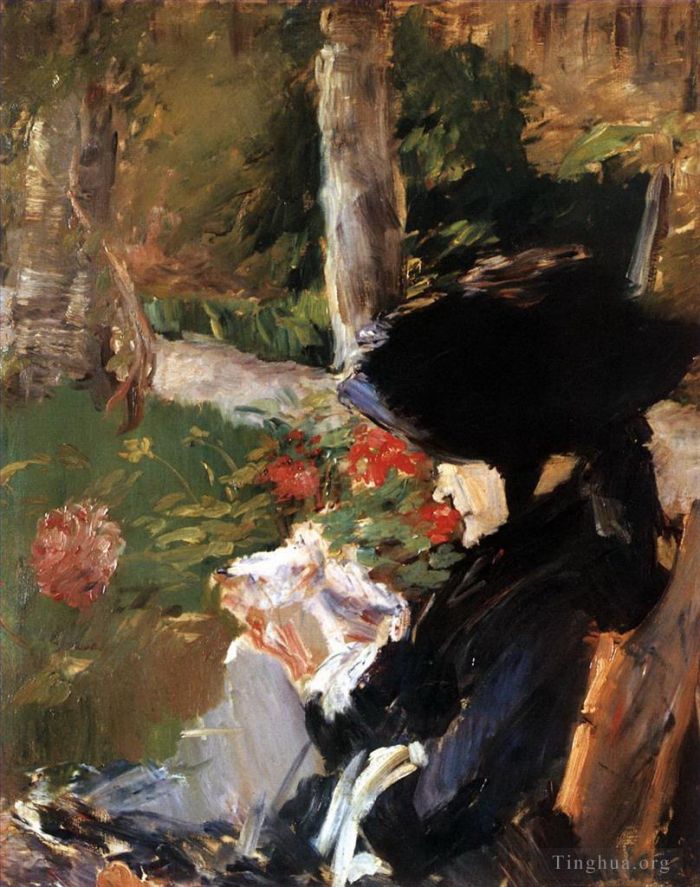 Édouard Manet Ölgemälde - Mutter im Garten von Bellevue