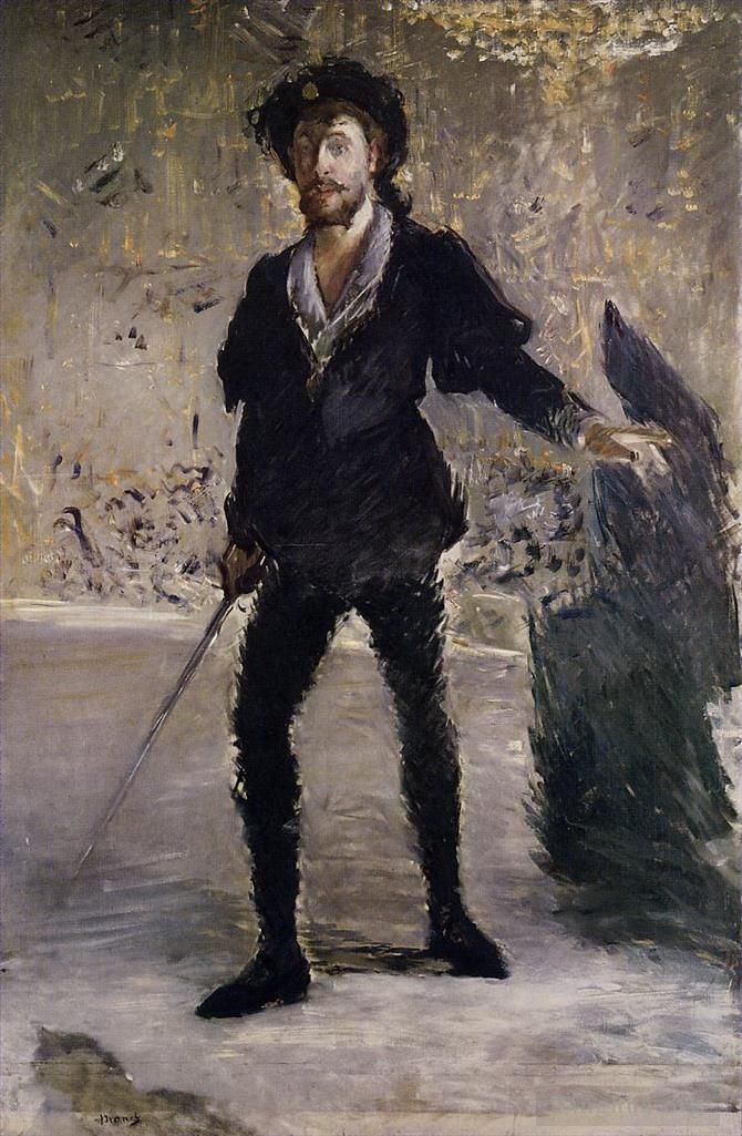 Édouard Manet Ölgemälde - Porträt von Faure als Hamlet
