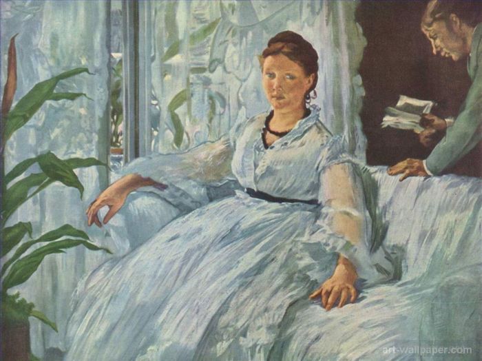 Édouard Manet Ölgemälde - Lesung von Frau Manet und Leon