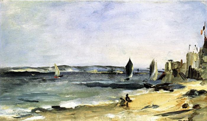 Édouard Manet Ölgemälde - Meereslandschaft in Arcachon