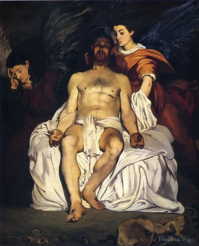 Édouard Manet Ölgemälde - Der tote Christus mit Engeln