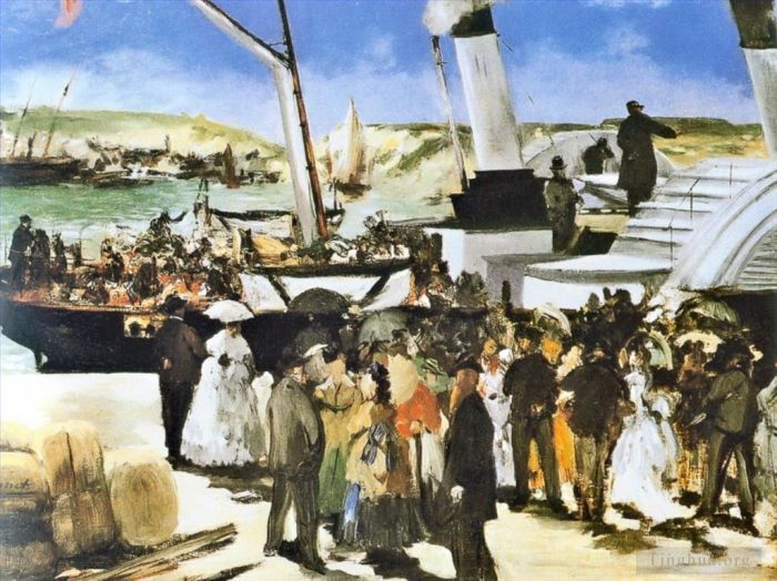 Édouard Manet Ölgemälde - Die Abfahrt des Folkestone-Bootes