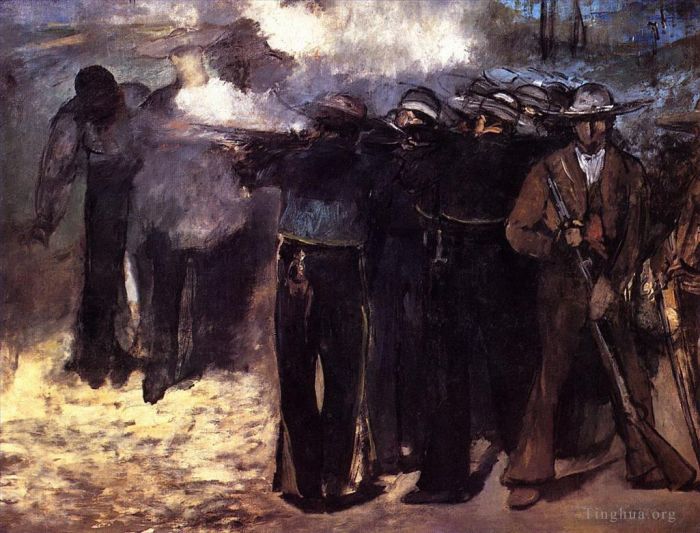 Édouard Manet Ölgemälde - Die Ausführung des Entwurfs Kaiser Maximilians