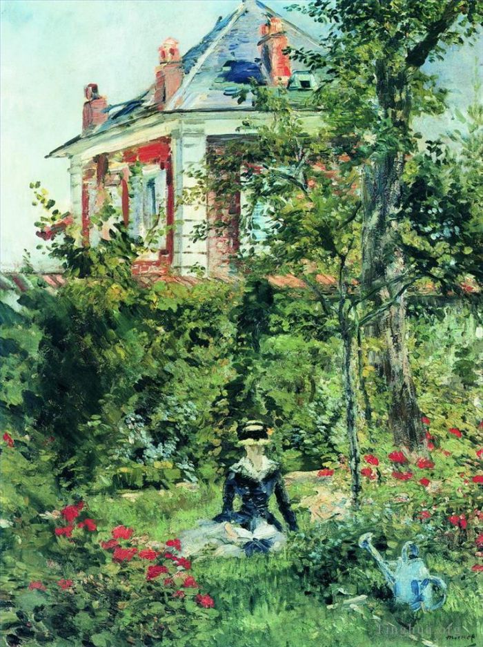 Édouard Manet Ölgemälde - Der Garten von Bellevue