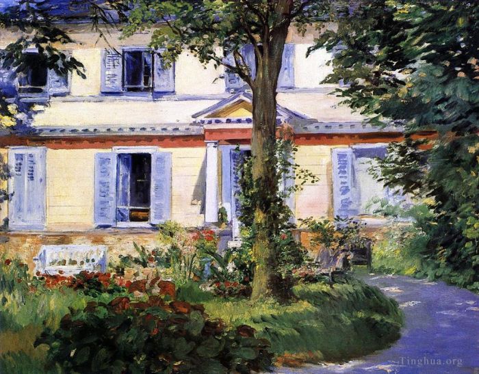 Édouard Manet Ölgemälde - Das Haus in Rueil