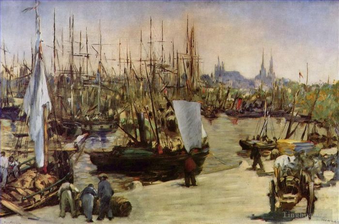 Édouard Manet Ölgemälde - Der Hafen von Bordeaux