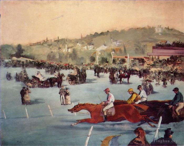 Édouard Manet Ölgemälde - Die Rennen im Bois de Boulogne