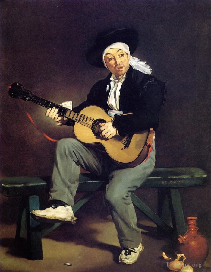 Édouard Manet Ölgemälde - Der spanische Sänger Der Gitarrist