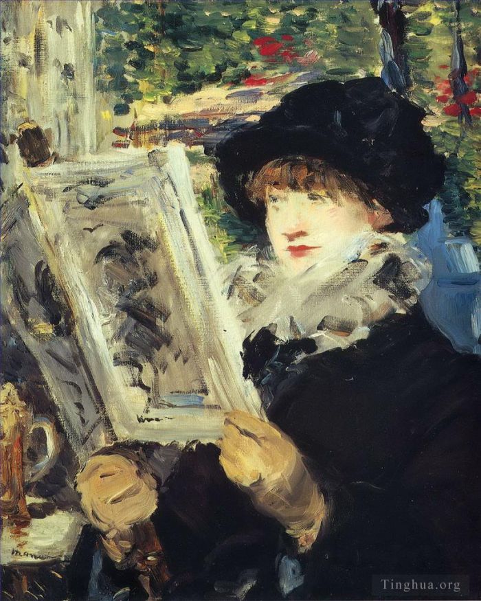 Édouard Manet Ölgemälde - Frau liest