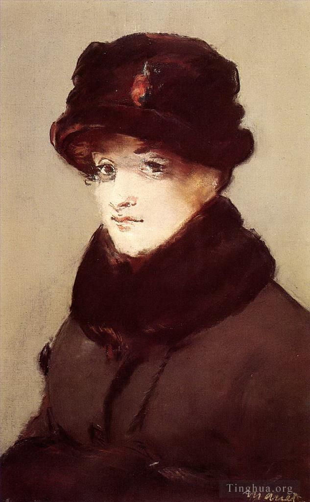 Édouard Manet Ölgemälde - Frau im Pelz