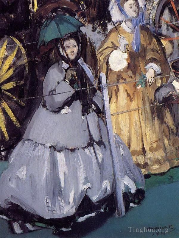 Édouard Manet Ölgemälde - Frauen bei den Rennen