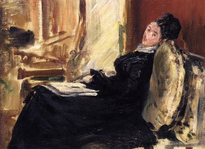 Édouard Manet Ölgemälde - Junge Frau mit einem Buch