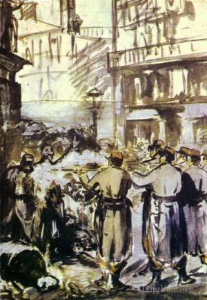 Édouard Manet Werk - Der Barrikaden-Bürgerkrieg