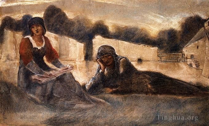 Edward Burne-Jones Ölgemälde - Le Chant D'Amour