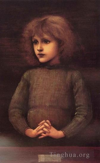 Edward Burne-Jones Ölgemälde - Porträt eines kleinen Jungen